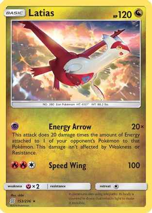 Latias 153/236 - SM  Unified Minds Reverse Holofoil