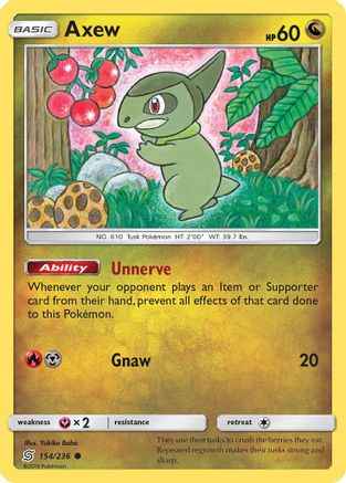 Axew 154/236 - SM  Unified Minds