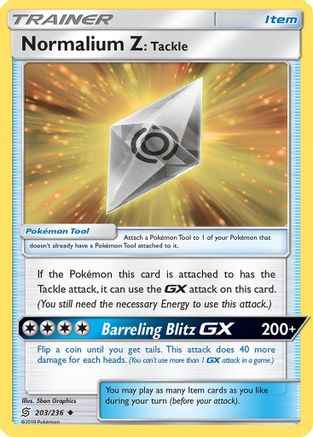 Normalium Z: Tackle 203/236 - SM  Unified Minds