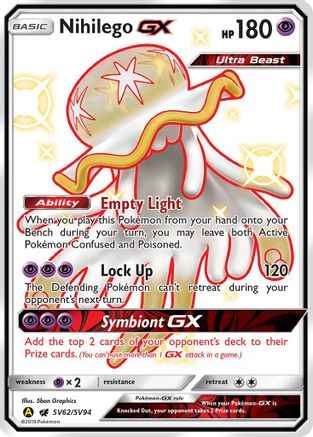Nihilego GX SV62/SV94 - Hidden Fates Shiny Vault Holofoil