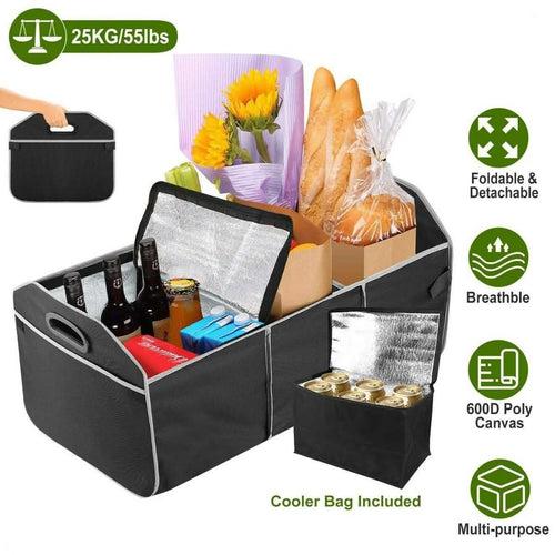 2-in-1 Collapsible Trunk Organizer with Removable Cooler