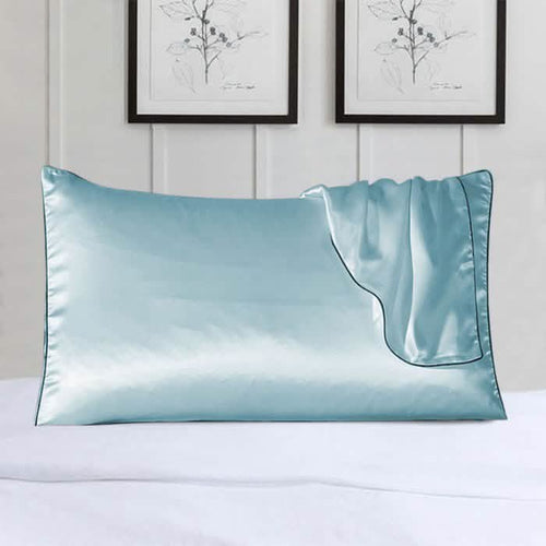 2-Pack 100% Silk Pillow Cover With Trim