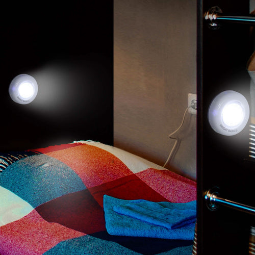 2-Pack: Bright Basics Ultra Thin Wireless LED Puck Lights