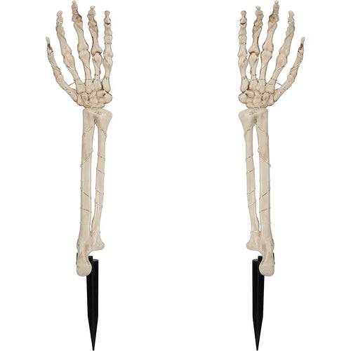 2-Pack: Light Up Skull Arm Stakes