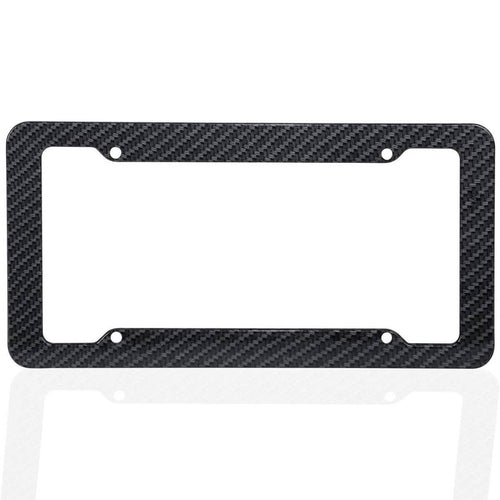 2-Pack: OxGord Carbon fiber License Plate Frame