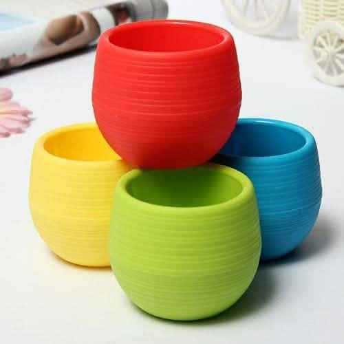 2-Pack: Plastic Plant Flower Pots