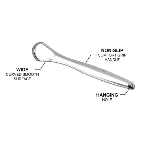 2-Pack: Stainless Steel Tongue Cleaner Scraper