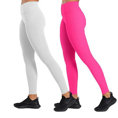 2-Pack: Women's High Waisted Ultra-Soft Yoga Leggings