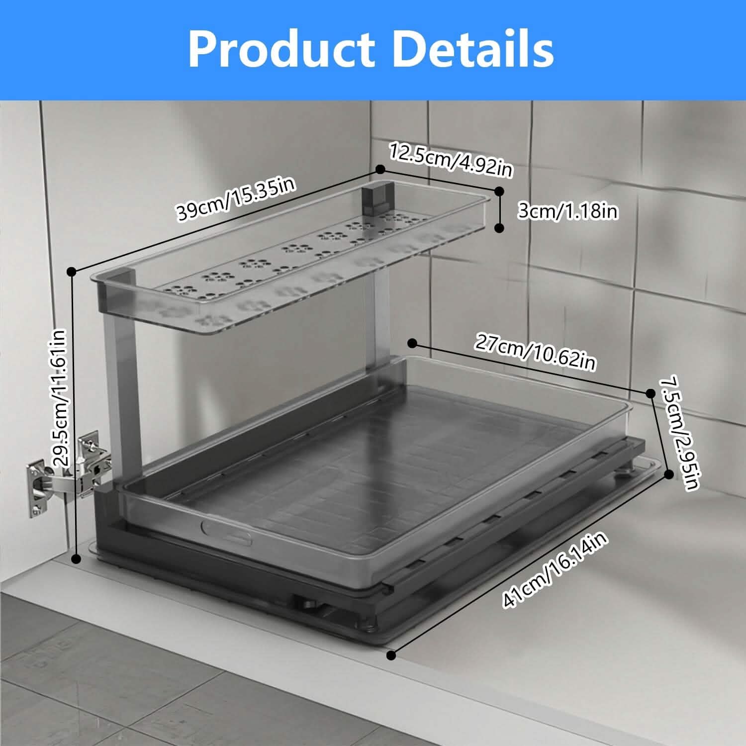 2-Tier Pull Out Under Sink Organizer