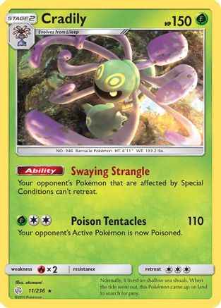Cradily 011/236 - SM  Cosmic Eclipse