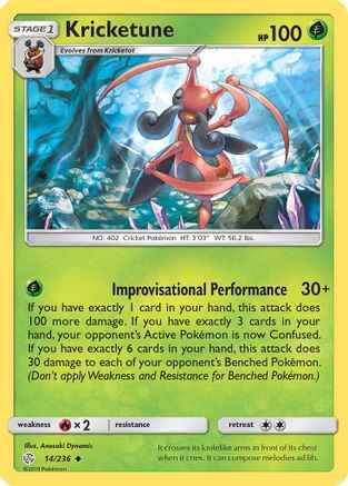 Kricketune 014/236 - SM  Cosmic Eclipse