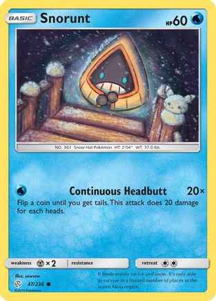 Snorunt 047/236 - SM  Cosmic Eclipse