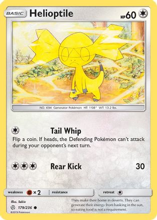 Helioptile 179/236 - SM  Cosmic Eclipse