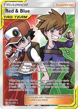 Red & Blue (Full Art) 234/236 - SM  Cosmic Eclipse Holofoil