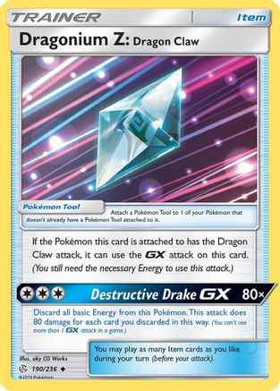 Dragonium Z: Dragon Claw 190/236 - SM  Cosmic Eclipse