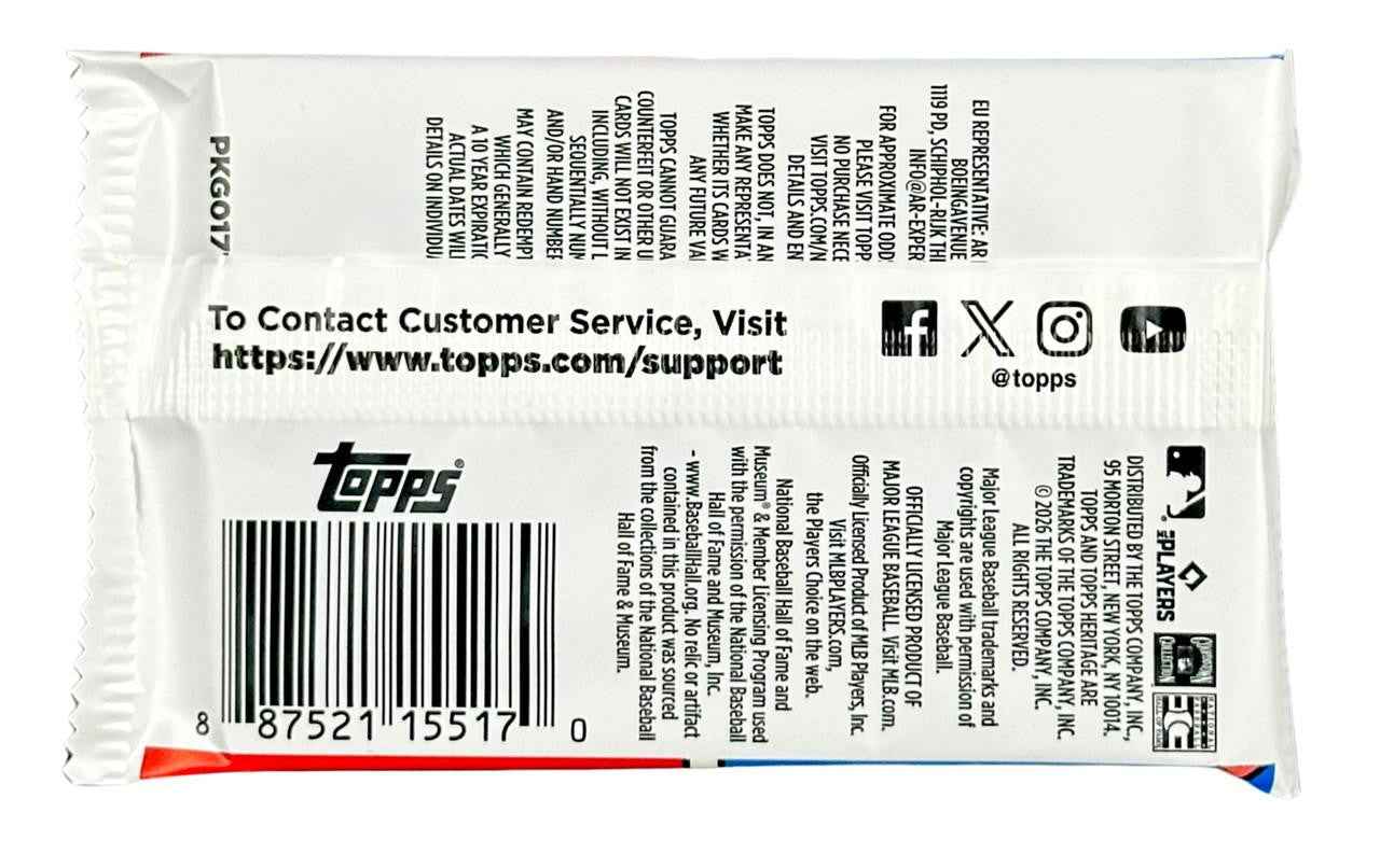 2026 Topps Heritage Baseball Hobby Pack