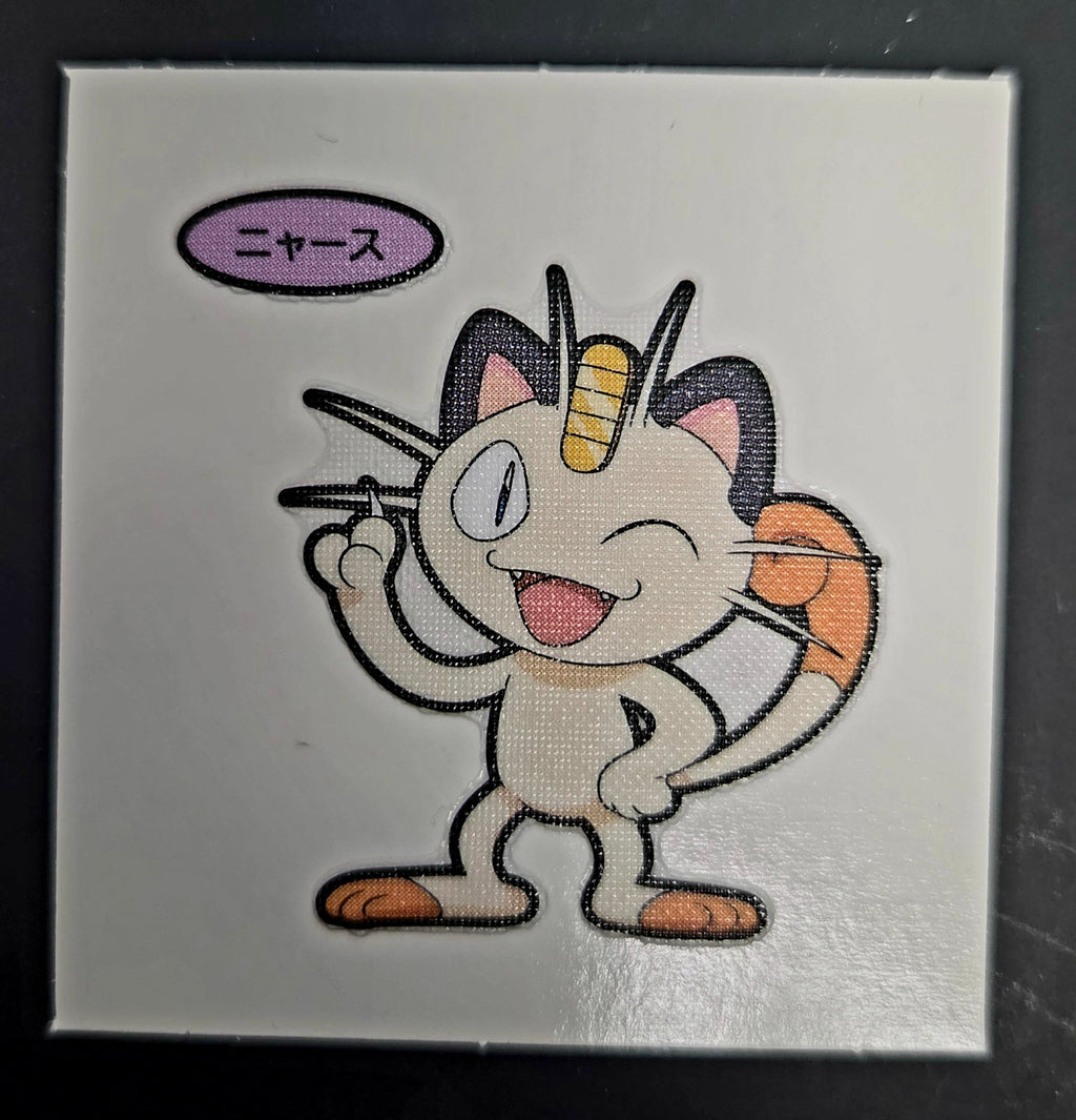 Pokemon Bread Seal Deco Character Sticker - Meowth