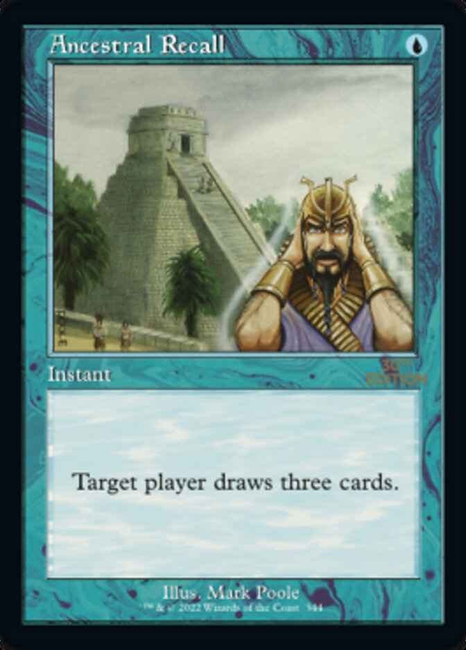 Ancestral Recall (Retro Frame) (30A-344) - 30th Anniversary Edition