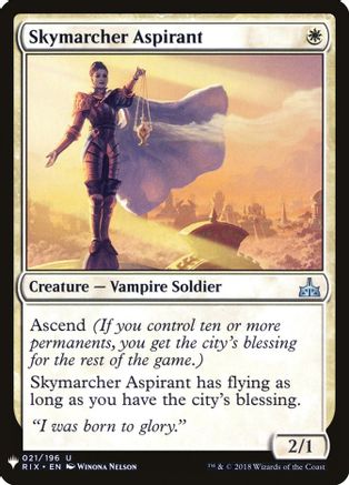 Skymarcher Aspirant (LIST-021) - The List Reprints
