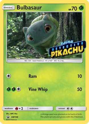 Bulbasaur (Detective Pikachu Stamped) SM198/248 - SM Promos Holofoil