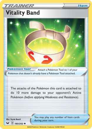 Vitality Band 185/202 - SWSH01 Sword & Shield Base Set Reverse Holofoil