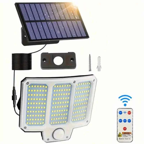 210LED Super Bright Motion Sensor Solar Strong Power LED Garden Wall Lamp