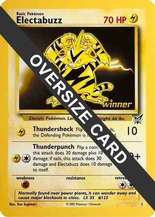 Electabuzz (Best of Game  Promo) 001 - Jumbo Cards