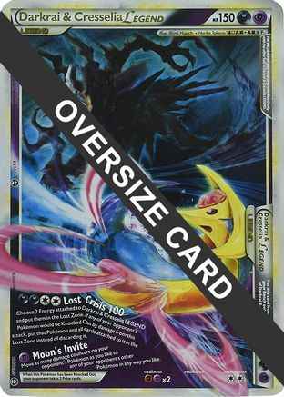 Darkrai & Cresselia Legend & /102 (Single Oversized Promo) 099/102 - Jumbo Cards Holofoil