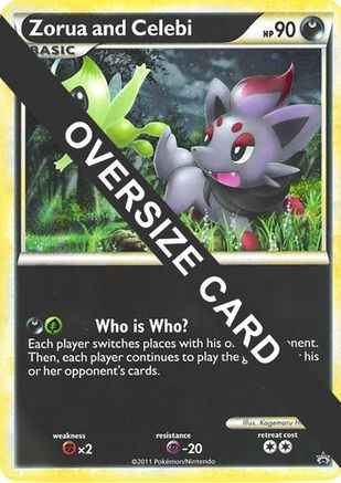 Zorua and Celebi (Black and White Tour Promo)  - Jumbo Cards Holofoil
