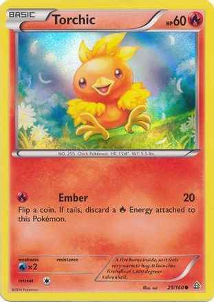 Torchic (Sheen Holo) 025/160 - Miscellaneous Cards & Products Holofoil