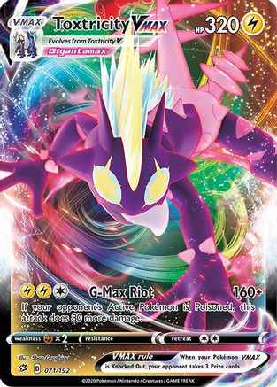 Toxtricity VMAX 071/192 - SWSH02 Rebel Clash Holofoil