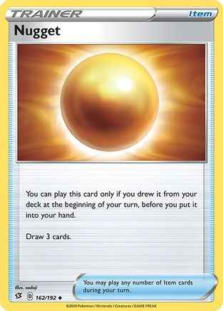Nugget 162/192 - SWSH02 Rebel Clash Reverse Holofoil