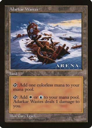 Adarkar Wastes (Arena League) (OVER-) - Oversize Cards