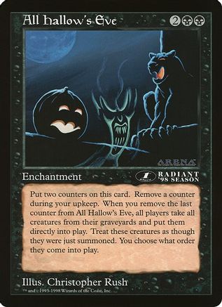 All Hallow's Eve (1st Place) (Arena League) (OVER-) - Oversize Cards