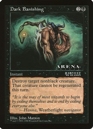 Dark Banishing (Arena League) (OVER-) - Oversize Cards