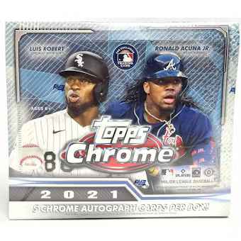 2021 Topps Chrome Baseball Hobby Jumbo Box