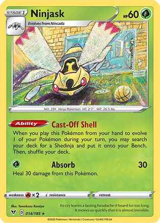 Ninjask 014/185 - SWSH04 Vivid Voltage