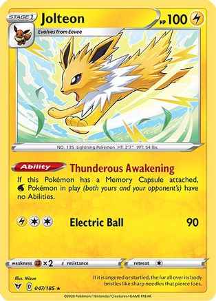 Jolteon 047/185 - SWSH04 Vivid Voltage