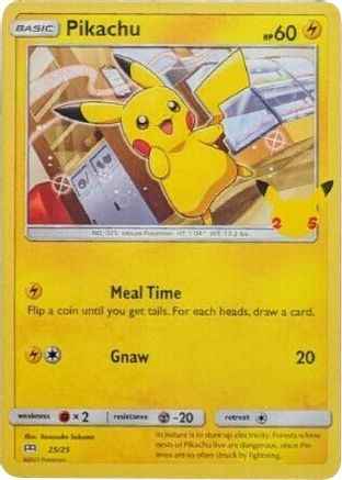 Pikachu 025/25 - McDonalds 25th Anniversary Promos