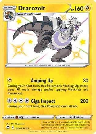 Dracozolt SV045/SV122 - Shining Fates Shiny Vault Holofoil