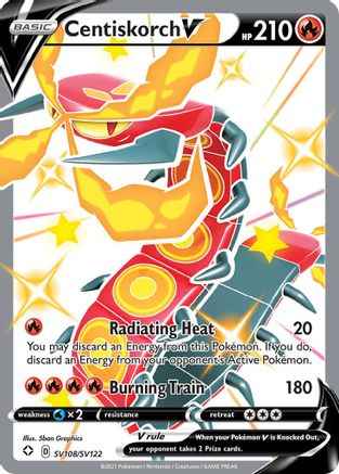 Centiskorch V SV108/SV122 - Shining Fates Shiny Vault Holofoil