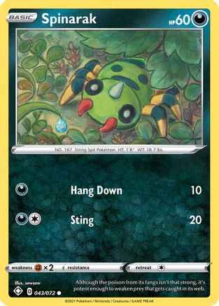 Spinarak 043/072 - Shining Fates