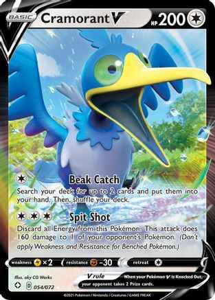 Cramorant V 054/072 - Shining Fates Holofoil