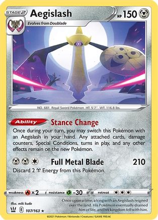 Aegislash 107/163 - SWSH05 Battle Styles Reverse Holofoil