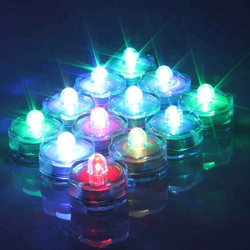 24-Piece: Submersible RGB LED Tea Light Candle