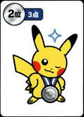 Pokemon Japanese Taruka Playing Card - Pikachu Medal (2nd Place - 2nd Round)