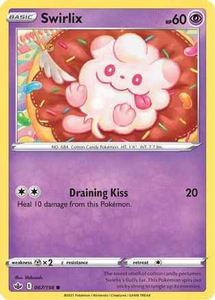 Swirlix 067/198 - SWSH06 Chilling Reign Reverse Holofoil