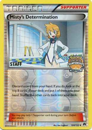 Misty's Determination (Regional Championships) [Staff] 104/122 - League & Championship Cards Reverse Holofoil