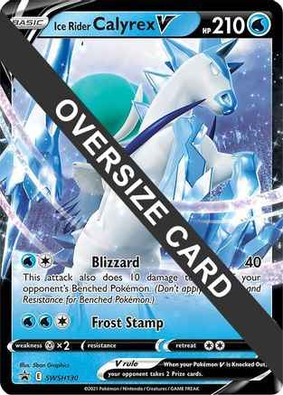 Ice Rider Calyrex V SWSH130 - Jumbo Cards Holofoil