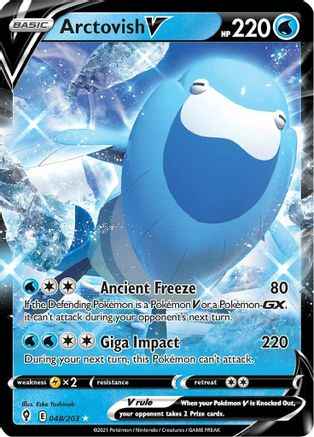 Arctovish V 048/203 - SWSH07 Evolving Skies Holofoil